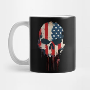 USA Skull Flag Mug